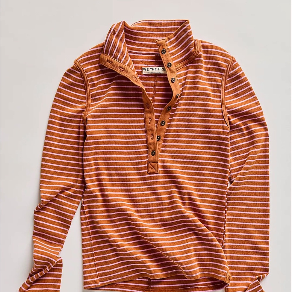 Free People We The Free Lake Stripe Henley - Picture 8 of 13